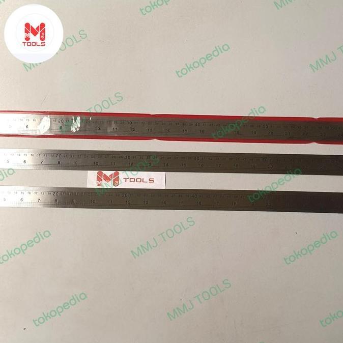 Ready Penggaris Besi 60cm Tebal KENKO - Penggaris Baja 60cm - Mistar Baja