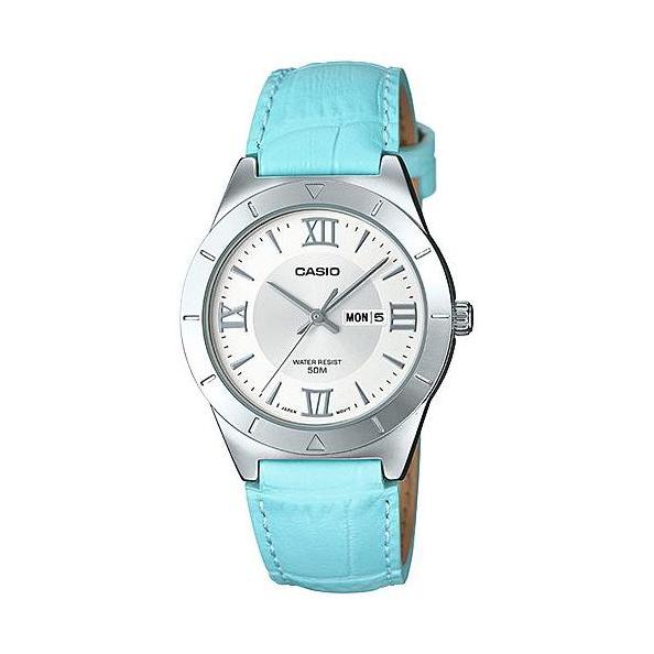 Casio Analaog Jam Tangan Wanita Kulit Biru LTP-1410L-7A2 Original