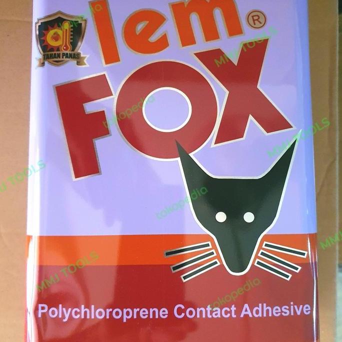 Ready Lem FOX kuning 2,5kg- Lem FOX kuning galon - Lem kuning FOX