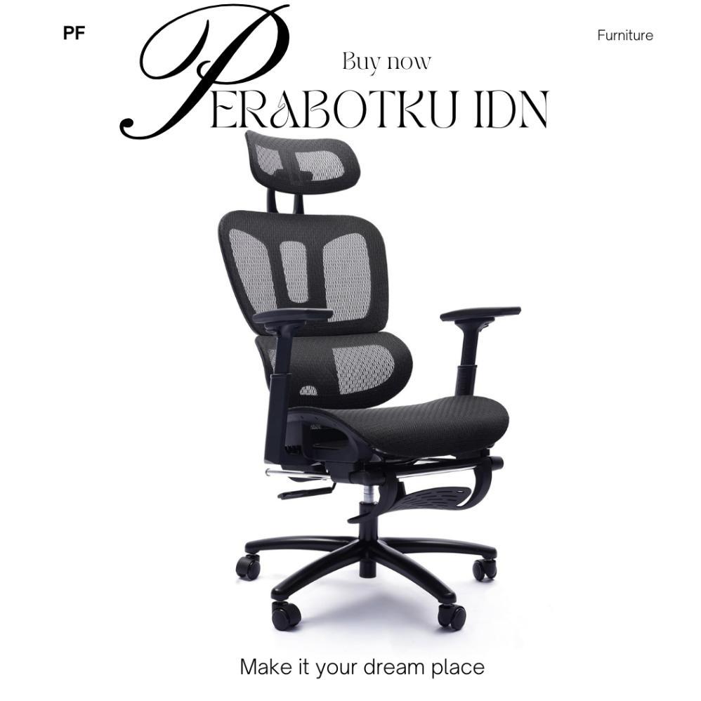 (COD) KURSI ERGONOMIS OFFICE CHAIR LUMBAR SUPPORT ERGONOMIC CHAIR
