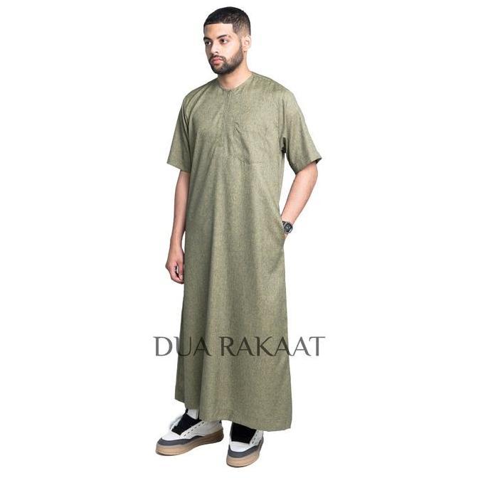 New ADNAN THOBES Gamis Sultan Jubah Abaya Thobe Pria Muslim Lebaran Viral Bahan Katun Premium New Co