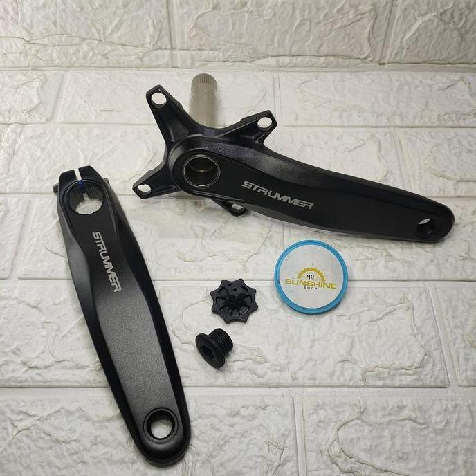 Crank HT2 Hollowtech 2 STRUMMER CW098 BCD 104 SYMMETRIC Arm 170mm 165mm Alloy Sepeda MTB Roadbike