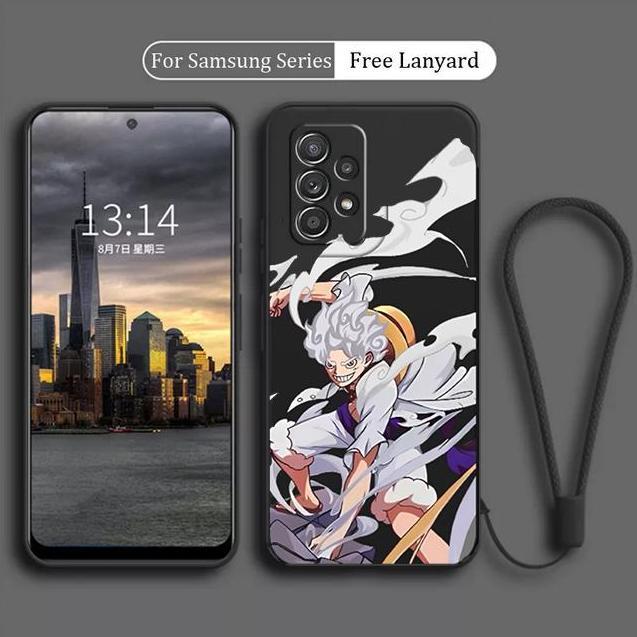 Case  untuk Samsung A13 A23 LUFFY GEAR 5 Softcase FREE TALI Silicone Gambar
