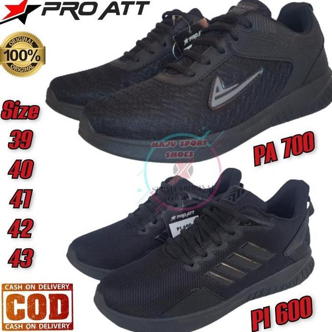 PRO ATT PA 700 / PRO ATT PI 600 - SEPATU SEKOLAH PRO ATT HITAM POLOS  DAN HITAM PUTIH / SEPATU SEKOL