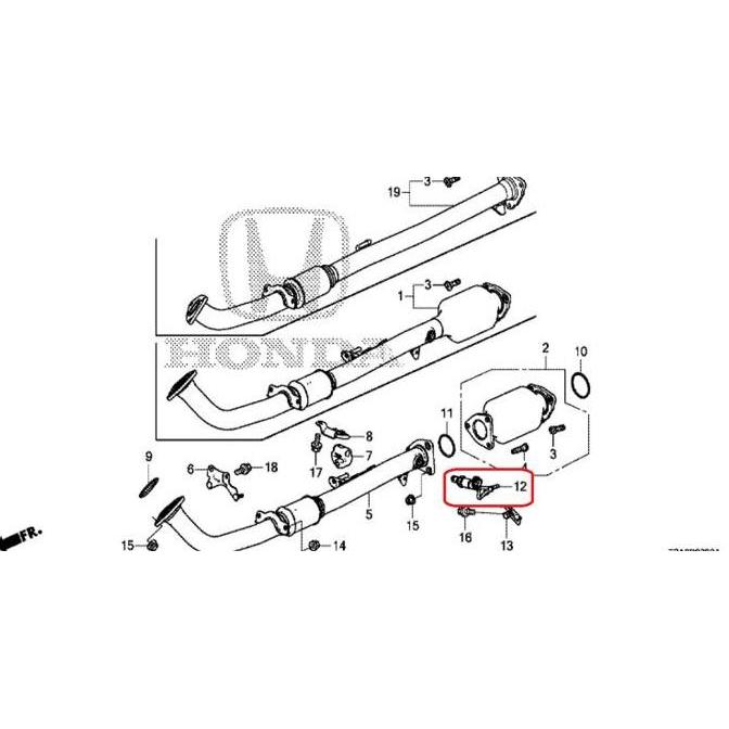 Sensor Oksigen Belakang ACCORD CR2 2.4cc 2013-2017 Original