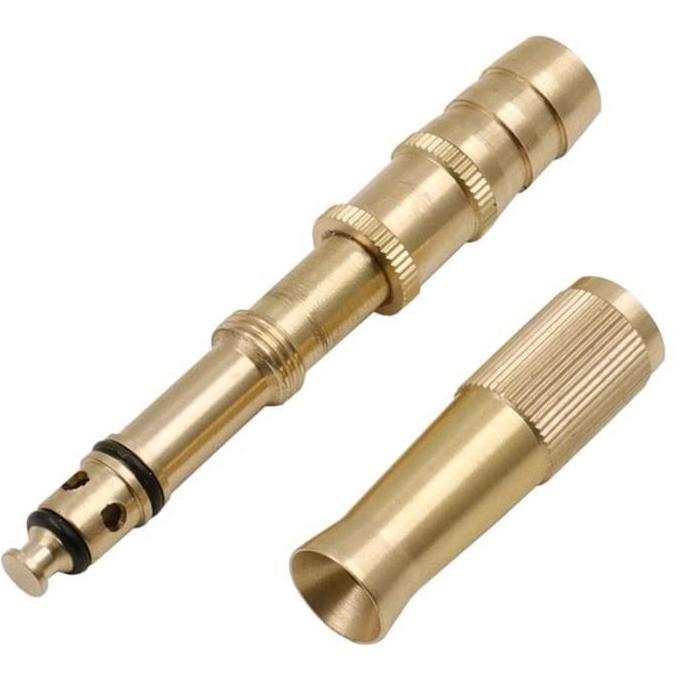 DELLINE SEMPROTAN AIR LURUS KUNINGAN ANTI KARAT AIR HOSE NOZZLE 5/8 Keran Selang Kran