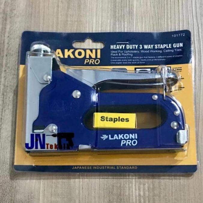 HATSUD STEPLES TEMBAK 3 IN 1 LAKONI PRO STAPLE GUN TRACKER 3 WAY 6-14 MM