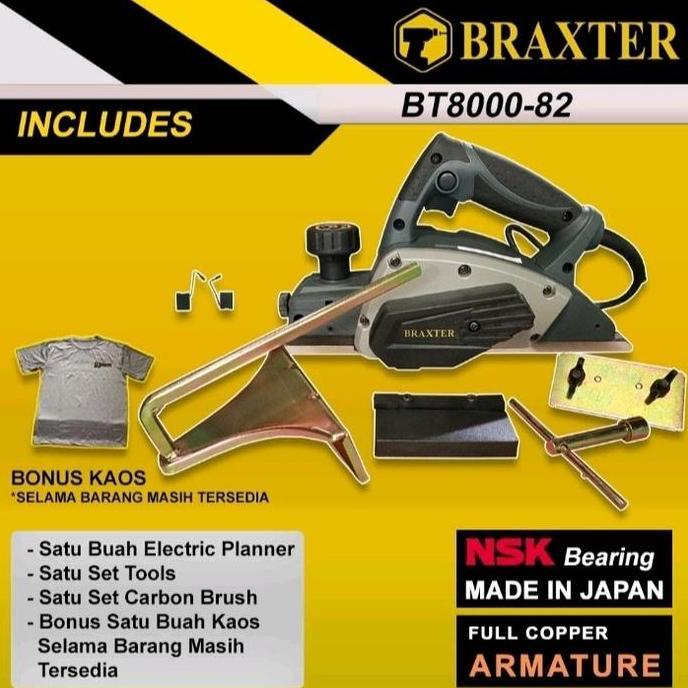 HATSUD MESIN SERUT KAYU / PLENER BRAXTER BT8000-82 MESIN PASAH KAYU