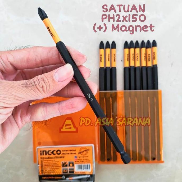 LEBOU Impact Screwdriver Bit PH2 Panjang 150mm SDBIM11PH263 INGCO Mata Obeng