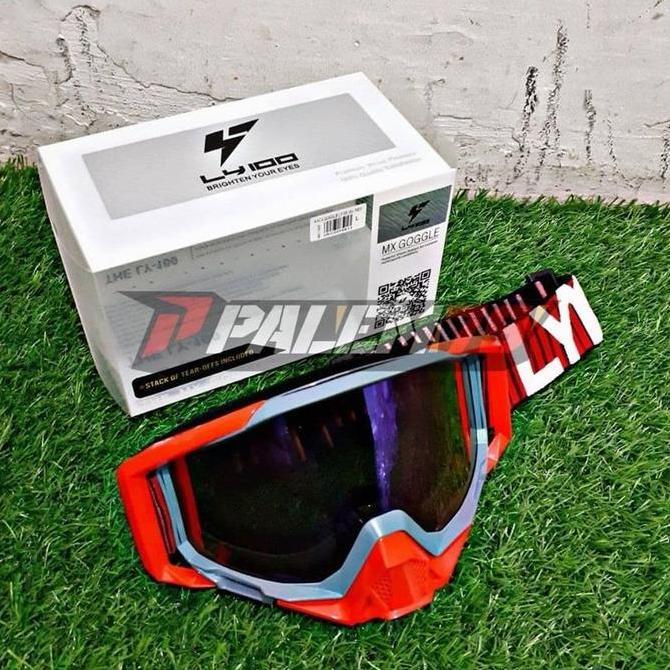 Goggle Kacamata Trail - Google Cross LY100 Merah
