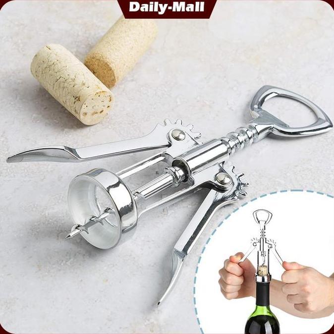 ZASSAT Wine Opener Wine Bottle Corkscrew Opener Pembuka Tutup Botol Wine