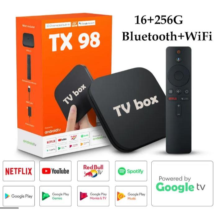 CUCI GUDANG TV Box Bluetooth Android TV Box full channel 2024 Wifi/5G/Bluetooth 16+256GB Voice Bluet