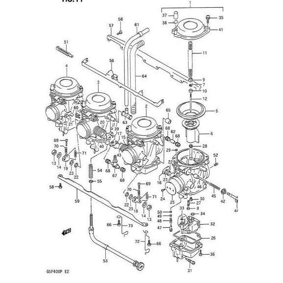 Suzuki GSF400 Bandit O Ring untuk Setelan Angin Karburator SGP