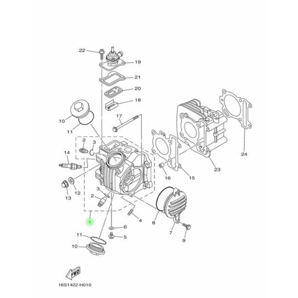 Diskon Terbaik Head, Cylinder Jupiter Z Robot 115 Original Yamaha - Kualitas Juara