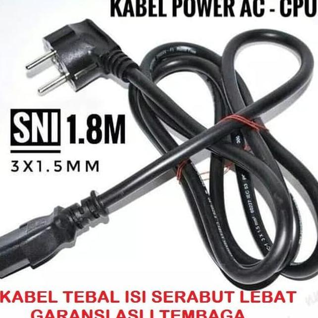 Kabel Power Cord Ac Cpu Monitor Kabel Ups 1.8M 3X 1.5Mm Sni Sucofindo