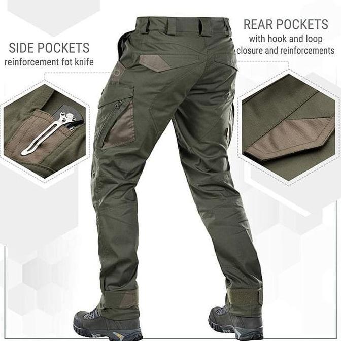 HARGA PRODUK (DIKIRIM DARI BANDUNG) Celana Tactical Pria M TAC Celana Outdoor Cargo Panjan Kain Katu