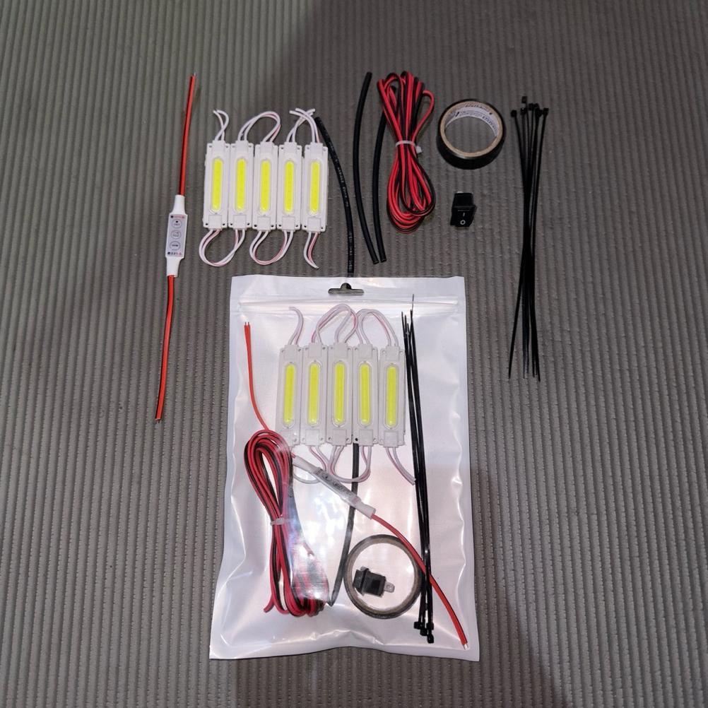 ANJAMART PAKET LAMPU KOLONG KEDIP KEDIP 6 MODE WATERPROOF + KABEL 2 METER + MODUL KEDIP + SOLASI + S