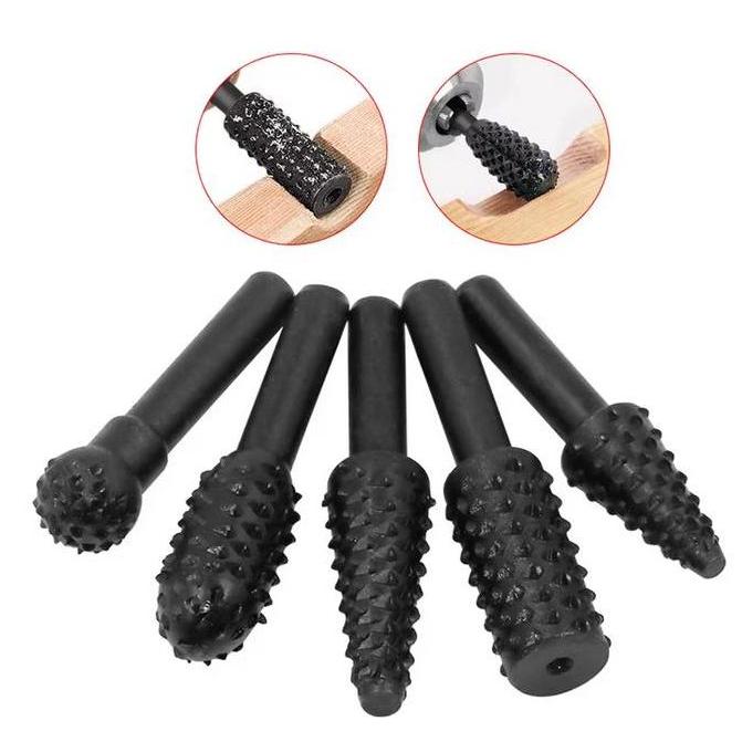 ASTAROL Set Mata Bor Rasp Kayu 1/4 Alat Ukir & Pemotong Kayu (5 Pcs)