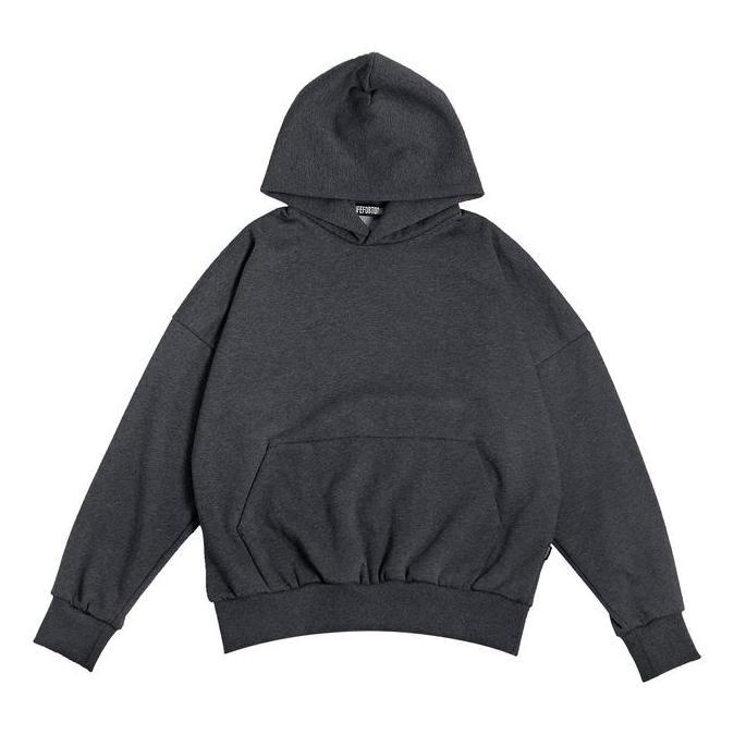 PARVA OVERSIZED BOXY HOODIE MISTY DARK GREY