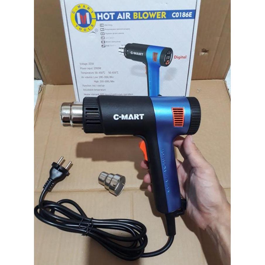 IYLBISC Hot air blower gun DIGITAL C-MART C0186E heat gun Digital Cmart suhu adjustable