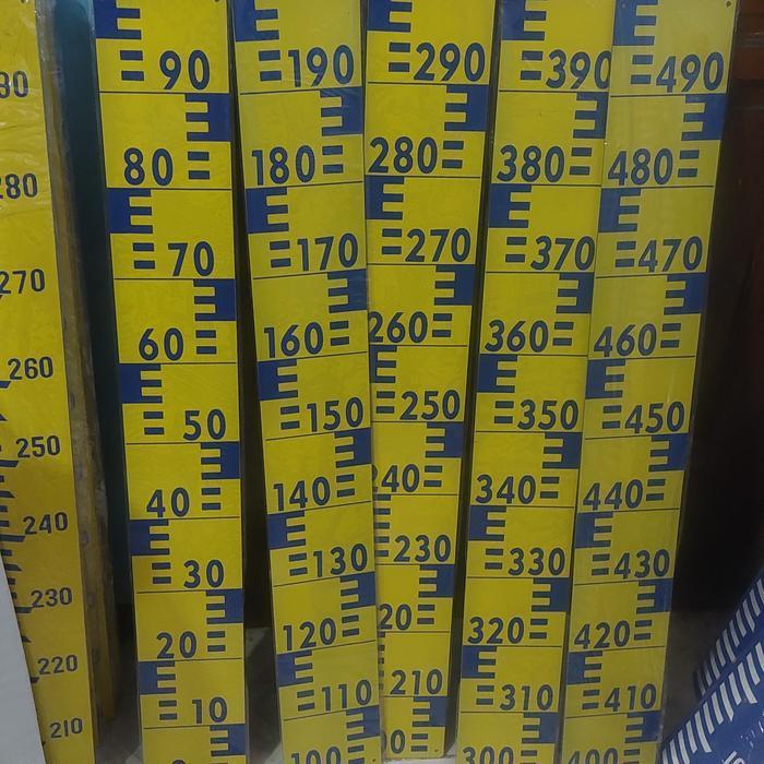 Peil Scale Datar Kuning 6 meter