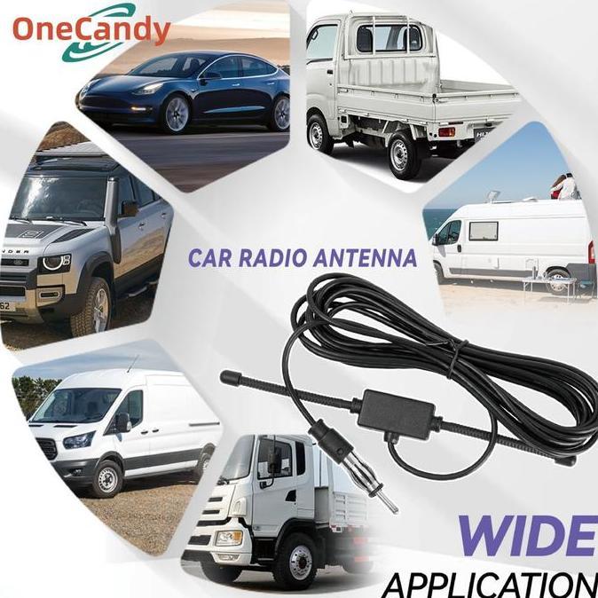 AHROKA Antena Radio Mobil AM FM Universal / Antena Radio FM / Car Radio Antenna FM
