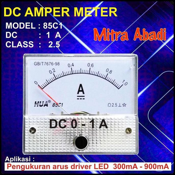 YOGSIXO Amperemeter ANALOG DC 1A/1000 mA
