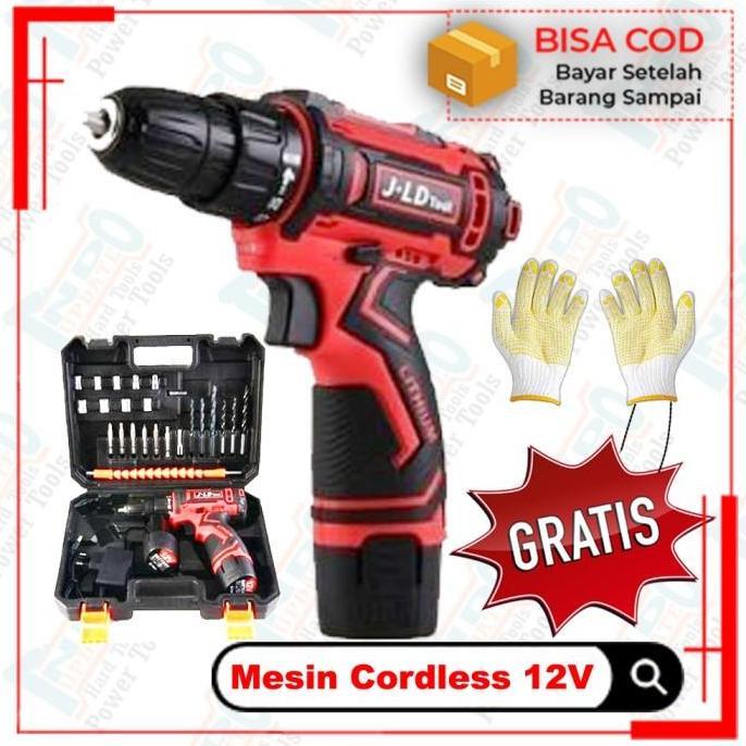 IYLBISC Cordless Drill 12V - Cordless Battery 12V - Mesin Bor Baterai
