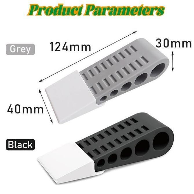 AHROKA Alat Penahan Pintu Karet Door Stopper / Penahan Pintu Kamar Mandi / Karet Pengganjal Ganjalan