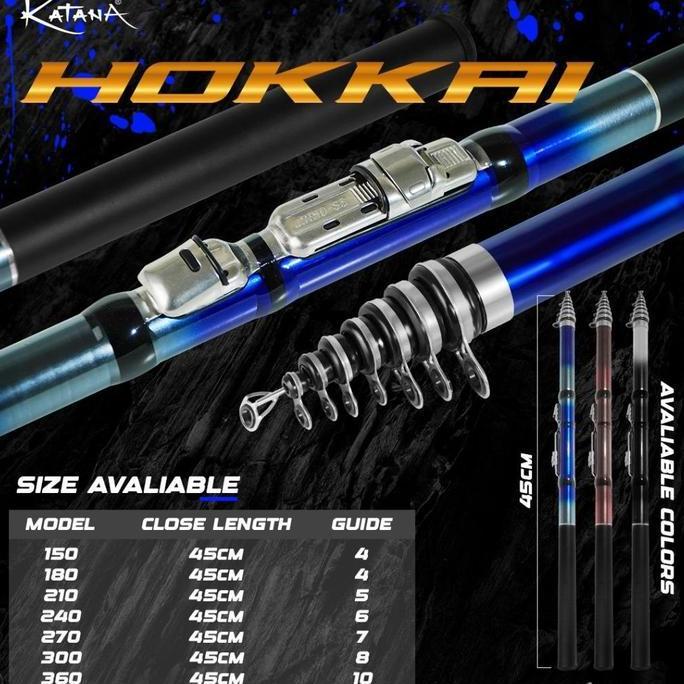Joran Pancing Katana HOKKAI Antena Udang (150-210cm)