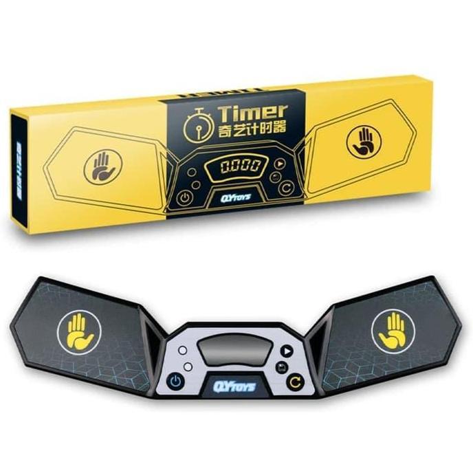 Timer Speedcube QiYi Timer Black Hitam Pengukur Waktu Magic Cube