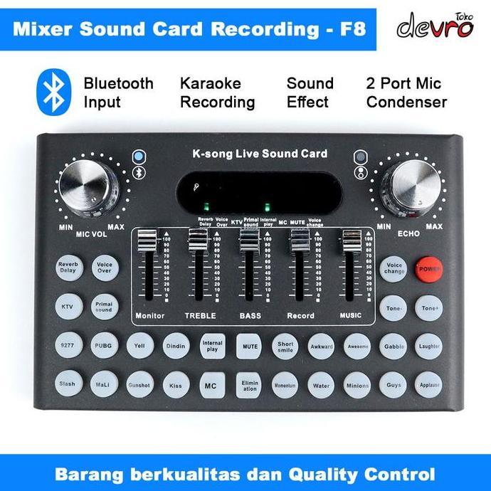 barkisanshop - sound card f8 mixer amplifier live broadcast recording - woopower f8
