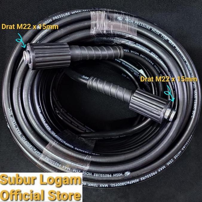 Selang Jet Cleaner 25 Meter Alternatif untuk Reaim 350Bar 350 Bar XHJ001 XHJ 001 Realm 25M