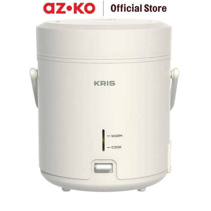 Penggorengan Kris 3D Rice Cooker Putih 0.8L Penghangat Hingga 12 Jam
