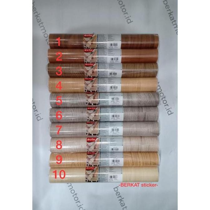 STIKER / STICKER DCFIX / DC FIX motif kayu 45cmx100cm