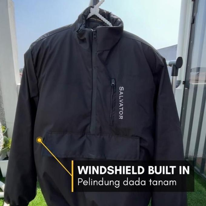 Jaket Salvator Xtra Aeroflow Kantong Doraemon Touring Windshield Anti Air