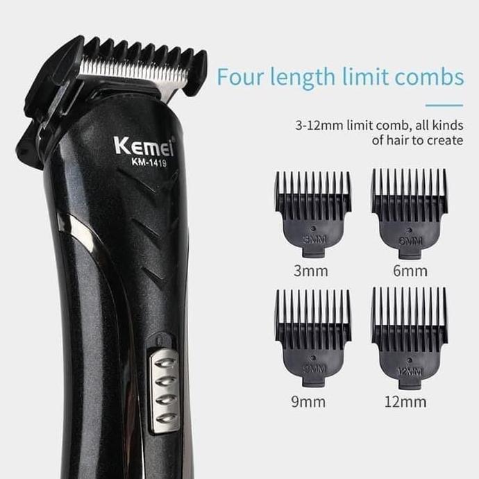 SISIMANG_BENANG - ORIGINAL KEMEI KM-1407 ALAT CUKUR ELEKTRIK CLIPPER 3 IN1 KEMEI KM 1407 ALAT CUKUR 