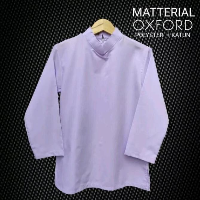 BAJU PUTIH KURUNG MUSLIM SERAGAM SEKOLAH SD SMP SMA KAIN OXFORD Nyaman