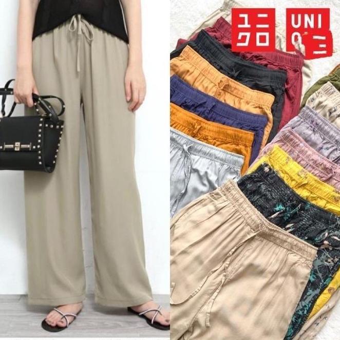KULOT RAYON UNIQLO/CELANA KULOT KANTONG/KULOT RAYON POLOS/KULOT MURAH