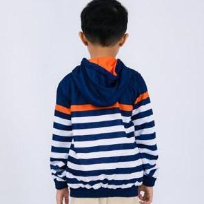 New Atomic Kiddz Jaket Sublim Anak 1-12 Tahun - Luck Navy Perempuan