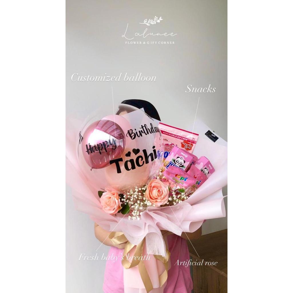 Buket Balon Snack Bouquet Buket Graduation Buket Ulang Tahun