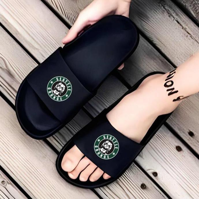 Indosliper - Sandal Pria Sandal Slide Phylon Upper Lock SEATTLE GRUNGE