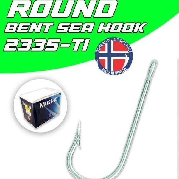MUSTAD Kail Pancing Kotak ROUND BENT SEA HOOK 2335-TI UltraPoint Technology Extra Strong Kail Kotaka