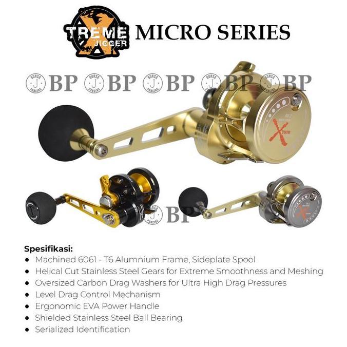 TEAM KAMIKAZE Reel Overhead XTREME JIGGER RX/LX2 (Micro Series) Machine 6061-T6 Aluminium Frame Hand