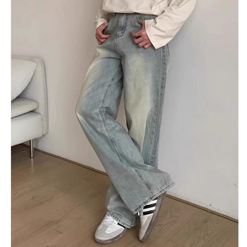 HOT PRODUCT celana gombrong jeans pria panjang korean style baggy pants jens kulot jumbo cowok