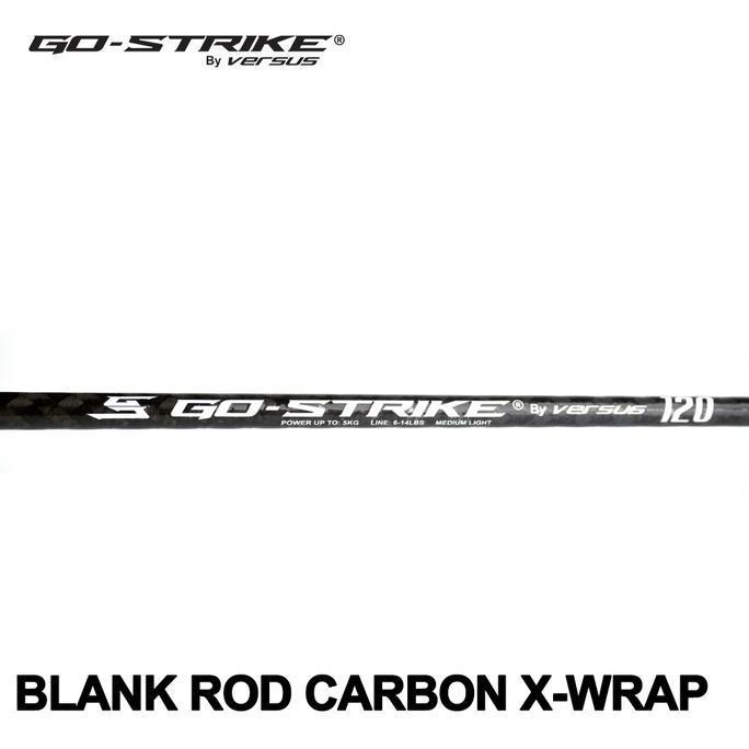 GoStrike Versus Blank Hollow Carbon Xtra Wraping 180-210 Cm Rod Carbon X-Wrap untuk Pancingan