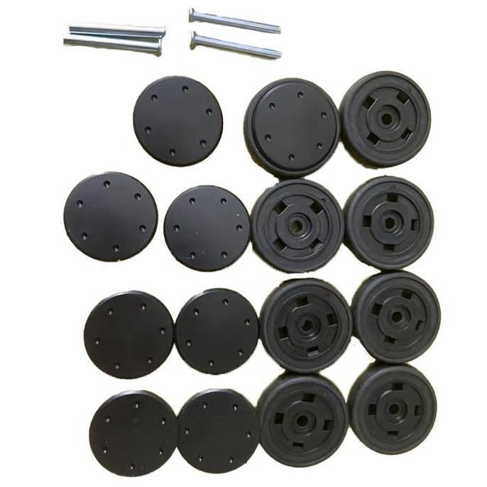 URB 1set Roda Koper Double Wheel Tahan Lama Roda Pengganti Double Wheel Roda Dobel Keping Roda Koper