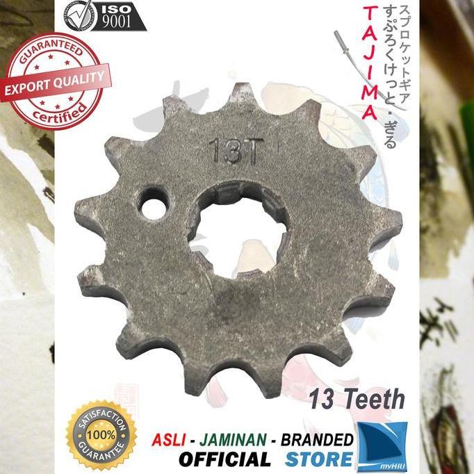 Gigi Tarik 420-13T YAMAHA Vega Lama Gir Depan Sprocket Gear TAJIMA