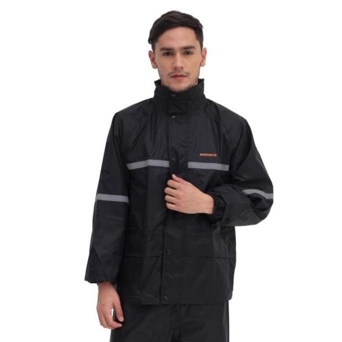 Jas Hujan Rexon REXON 2 Black Blue 2.0 Eiger