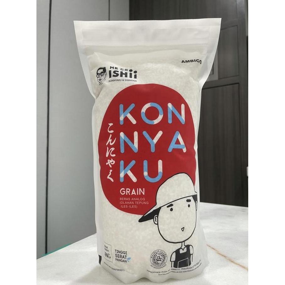 Shirataki rice 1kg / beras shirataki kemasan 1000gr 1Kg / Beras Shirataki 1kg